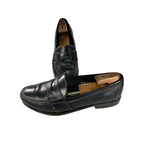 Cole Haan Mens Size 13 M Black Leather Slip On Penny Loafer Dress Shoes